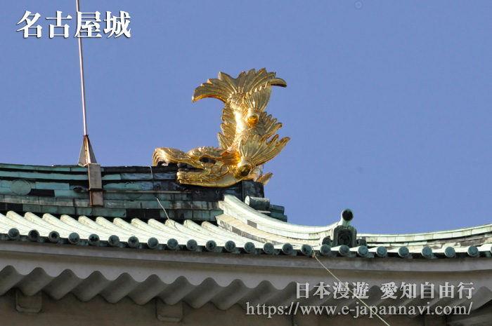 名古屋城城頂的金鯱