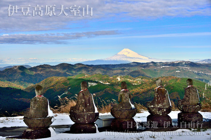 由大室山山頂眺望富士山